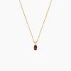 Collier Poem Argent Jaune Tourmaline