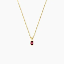 Collier Poem Argent Jaune Tourmaline