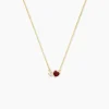 Marc Orian Colliers|Colliers Cœur > Collier Poem Argent Jaune Tourmaline Oxyde De Zirconium