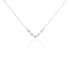 Collier Poenui Argent Blanc
