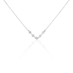Collier Poenui Argent Blanc