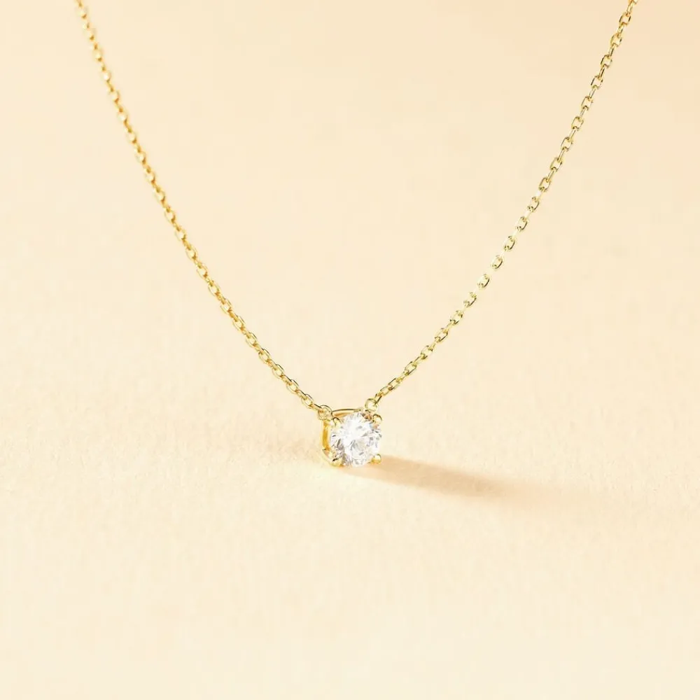 Marc Orian Colliers|Colliers Avec Pierres > Collier Ponama Or Jaune Oxyde De Zirconium