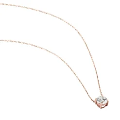 Collier Ponama Or Rose Oxyde De Zirconium