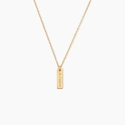 Collier Promesse Plaqué Or Jaune