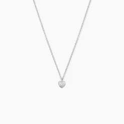 Collier Querida Argent Blanc Oxyde De Zirconium