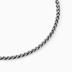 Marc Orian Colliers Fantaisie|Colliers > Collier Raph Maille Palmier Acier Gris