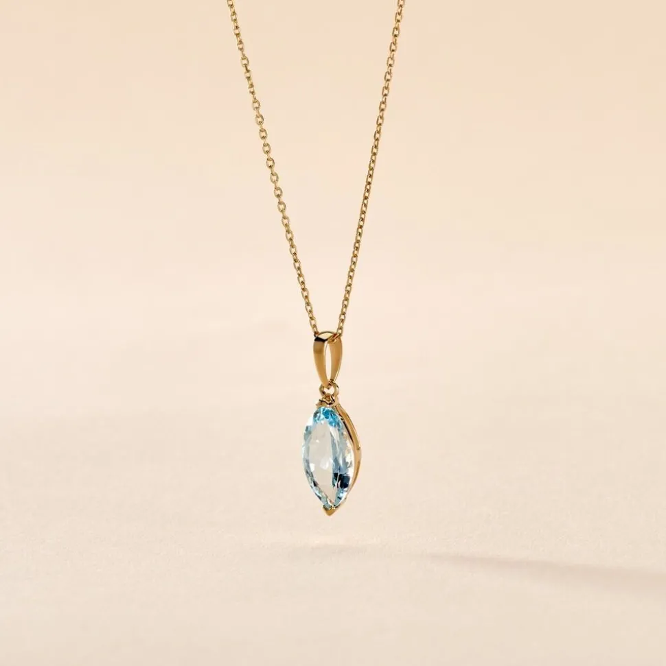 Collier Raquel Or Jaune Topaze