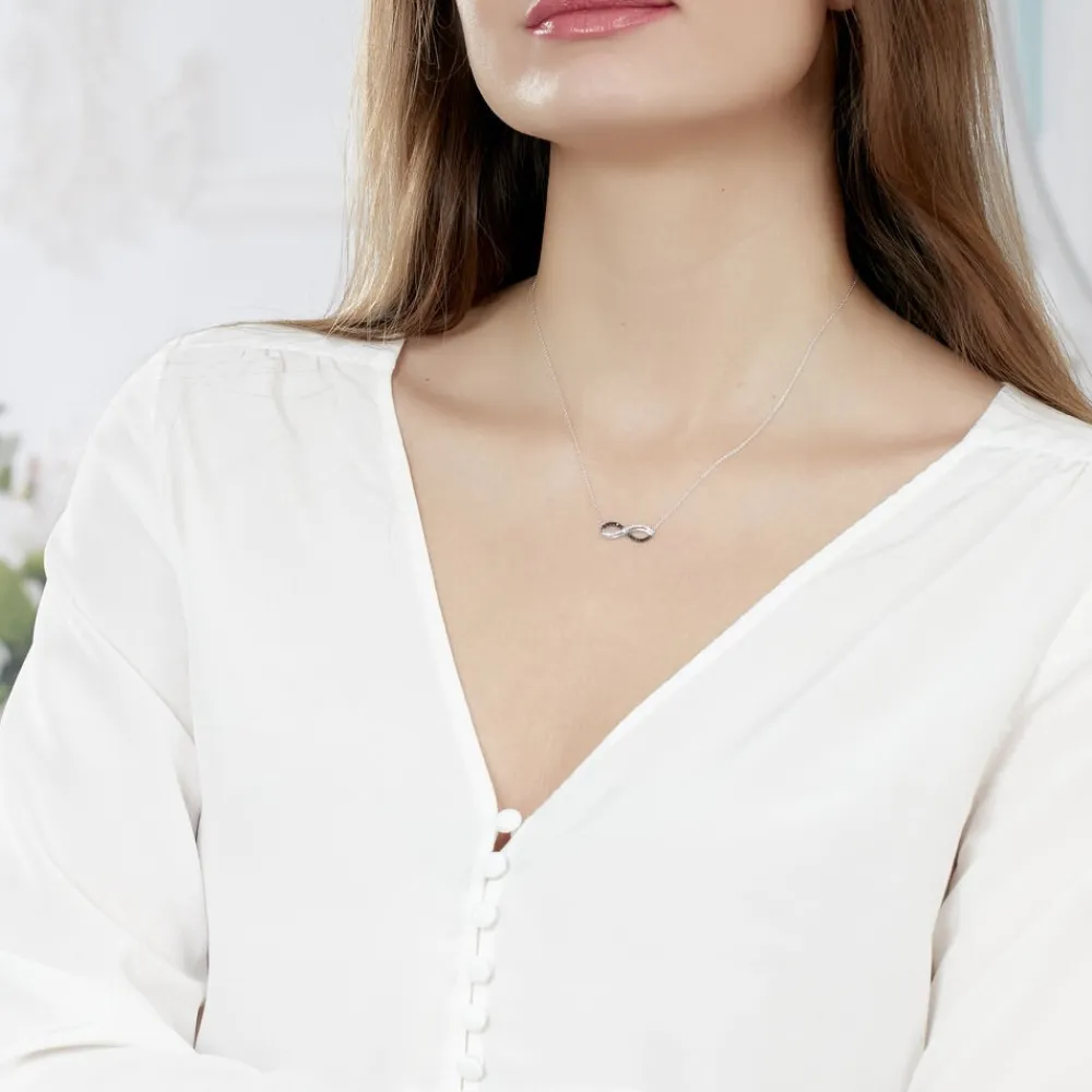 Marc Orian Colliers Diamant|Colliers > Collier Rejane Or Blanc Diamant