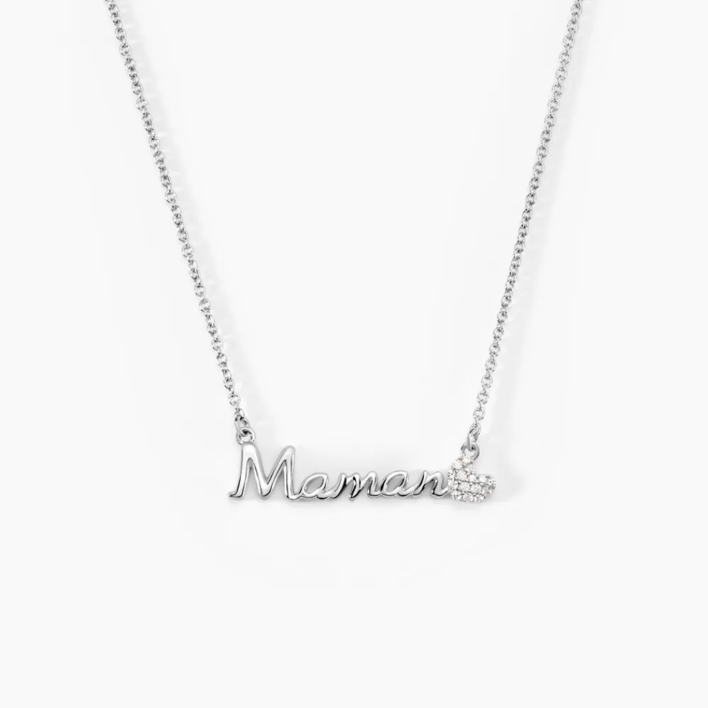 Marc Orian Colliers Fantaisie|Colliers Cœur > Collier Rera Argent Blanc Oxyde De Zirconium