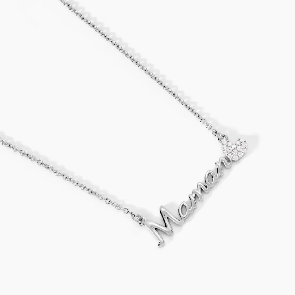Marc Orian Colliers Fantaisie|Colliers Cœur > Collier Rera Argent Blanc Oxyde De Zirconium