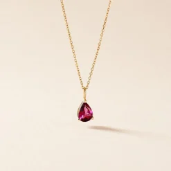 Marc Orian Colliers|Colliers Avec Pierres > Collier Rhodolite Fever Or Jaune Rhodolite