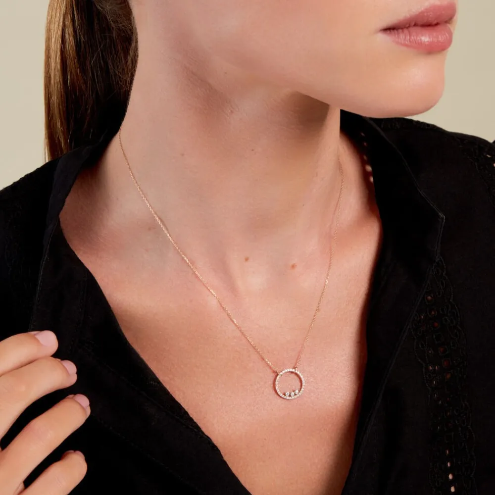 Marc Orian Colliers|Colliers Avec Pierres > Collier Rodica Or Jaune Oxyde De Zirconium