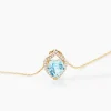 Marc Orian Colliers Cœur|Colliers > Collier Rosaline Or Jaune Topaze Et Oxyde De Zirconium