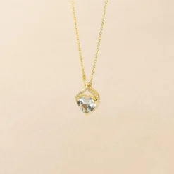 Marc Orian Colliers Cœur|Colliers > Collier Rosaline Or Jaune Topaze Et Oxyde De Zirconium