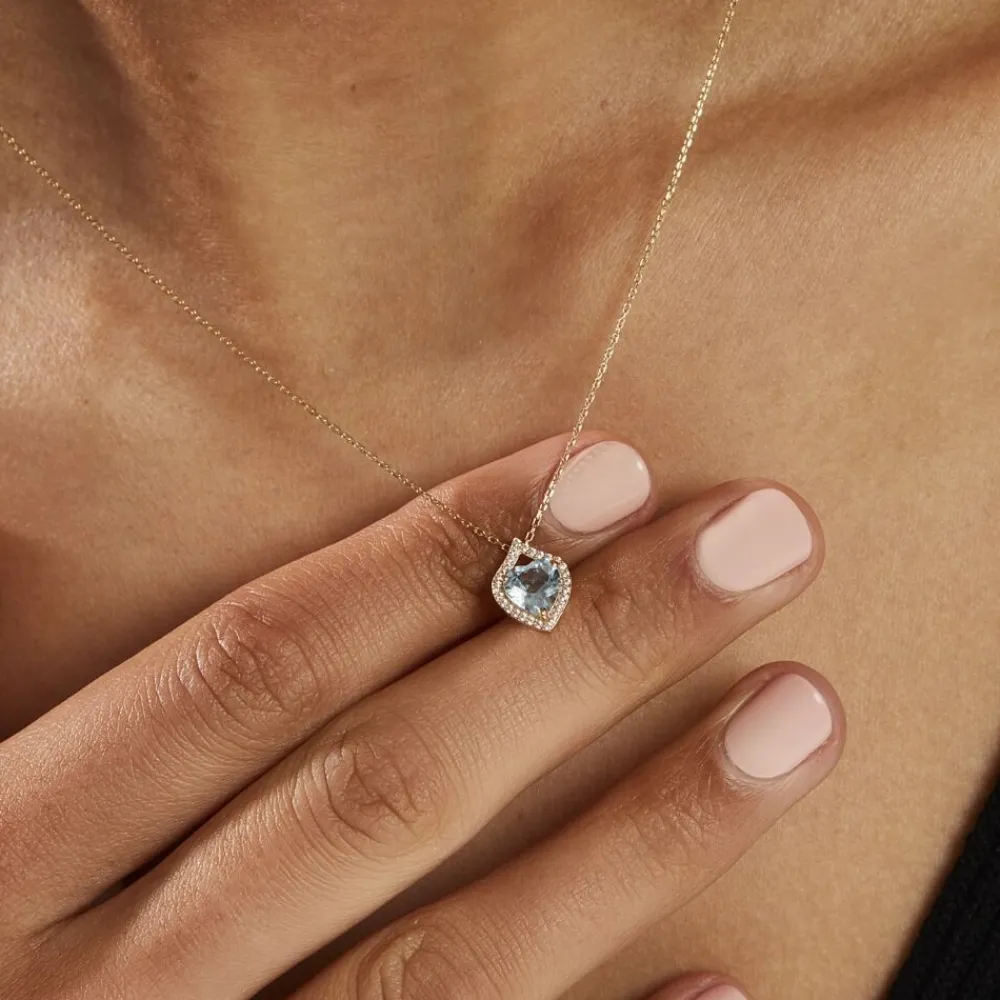 Marc Orian Colliers Cœur|Colliers > Collier Rosaline Or Jaune Topaze Et Oxyde De Zirconium