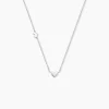 Marc Orian Colliers Fantaisie|Colliers > Collier Rosamee Argent Blanc