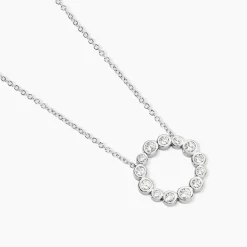 Collier Ryo Argent Blanc Oxyde De Zirconium