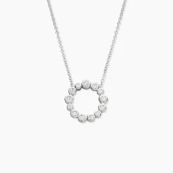 Collier Ryo Argent Blanc Oxyde De Zirconium