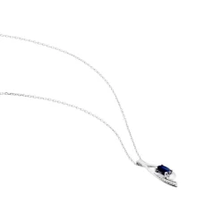 Marc Orian Cadeaux Mariage|Colliers > Collier Sagesse Or Blanc Saphir Et Diamant