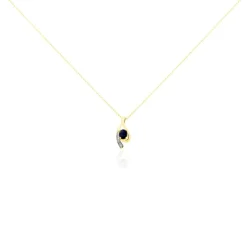 Marc Orian Cadeaux Mariage|Colliers > Collier Sagesse Or Jaune Saphir Et Diamant