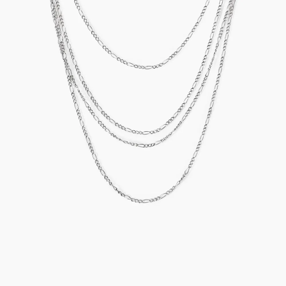 Marc Orian Colliers|Colliers Argent > Collier Santoline Argent Blanc