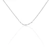 Collier Saphir Argent Blanc Oxyde De Zirconium
