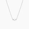 Collier Sari Argent Blanc Perle De Culture Oxyde De Zirconium