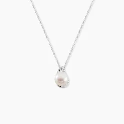 Marc Orian Colliers Fantaisie|Colliers > Collier Sasha Argent Blanc Perle De Culture Et Oxyde De Zirconium