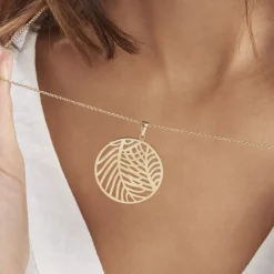 Marc Orian Colliers Fantaisie|Colliers > Collier Sautoir Acier Doré Jami