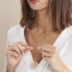 Marc Orian Colliers Fantaisie|Colliers > Collier Sautoir Acier Doré Jami