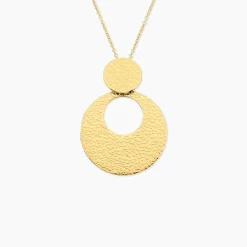Collier Sautoir Acier Doré Roslin