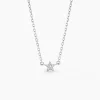 Collier Saya Argent Blanc Oxyde De Zirconium