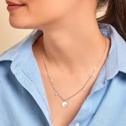 Marc Orian Colliers Fantaisie|Colliers > Collier Seyma Argent Blanc Oxyde De Zirconium