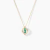 Marc Orian Colliers|Colliers Avec Pierres > Collier Shahara Or Jaune Emeraude