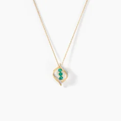 Marc Orian Colliers|Colliers Avec Pierres > Collier Shahara Or Jaune Emeraude