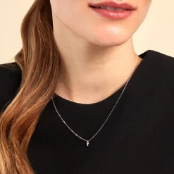Marc Orian Colliers Fantaisie|Colliers > Collier Siem Argent Blanc Oxyde De Zirconium