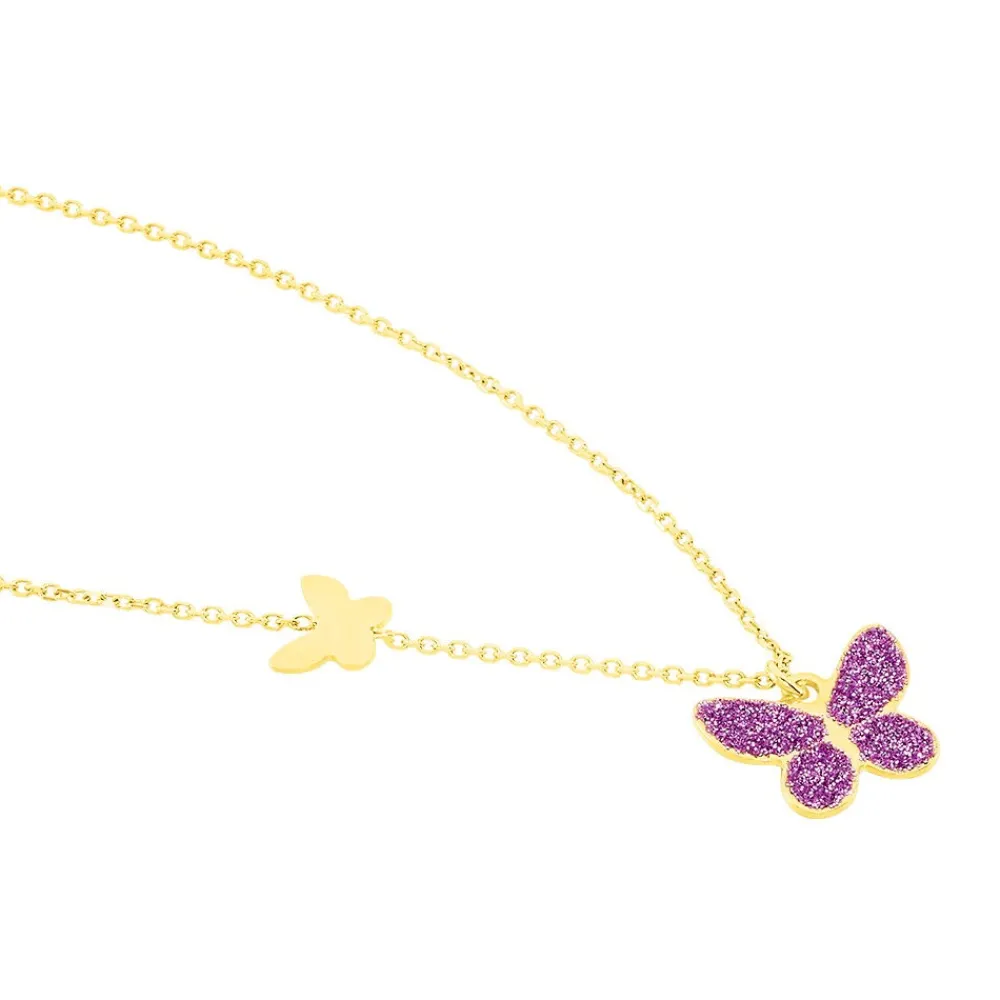 Marc Orian Colliers|Bijoux Enfant > Collier Silia Papillon Or Jaune