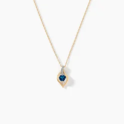 Collier Silucia Or Jaune Topaze Oxyde De Zirconium