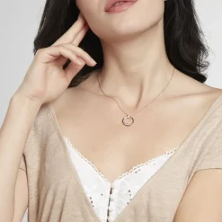 Collier Silvana Argent Rose Oxyde De Zirconium