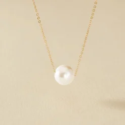 Collier Sissy Or Jaune Perle De Culture