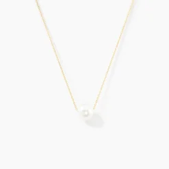 Collier Sissy Or Jaune Perle De Culture
