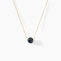 Collier Sissy Or Jaune Perle De Culture