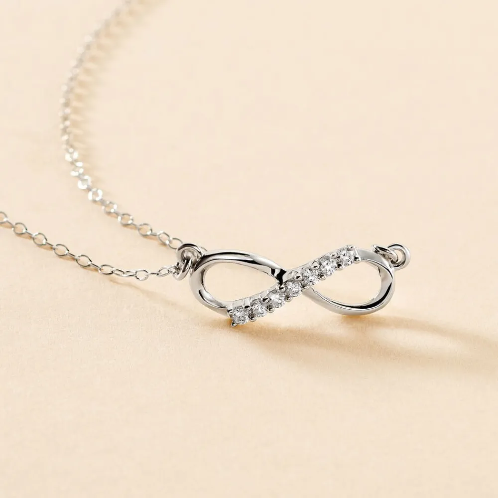 Marc Orian Colliers Fantaisie|Colliers > Collier Sohila Argent Blanc Oxyde De Zirconium