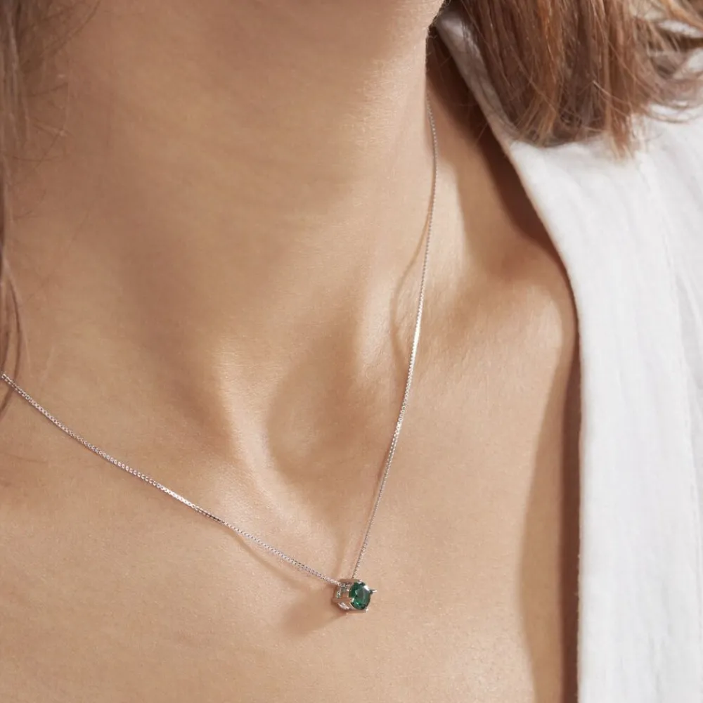 Marc Orian Colliers Fantaisie|Colliers > Collier Solitaire Argent Blanc Rio Santa Teresa Oxyde De Zirconium argent blanc oxyde