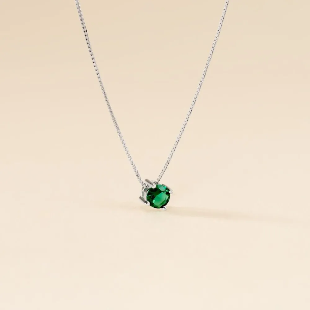 Marc Orian Colliers Fantaisie|Colliers > Collier Solitaire Argent Blanc Rio Santa Teresa Oxyde De Zirconium argent blanc oxyde