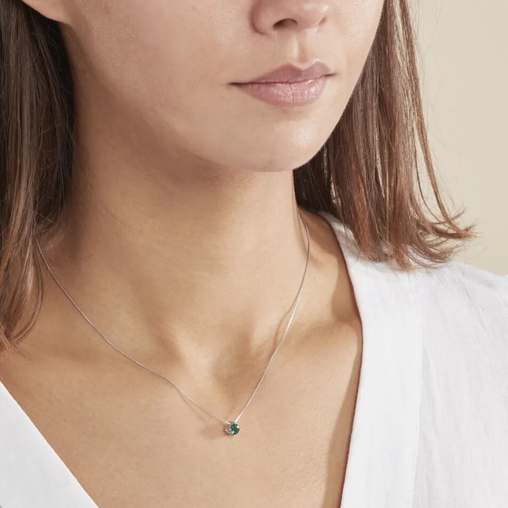 Marc Orian Colliers Fantaisie|Colliers > Collier Solitaire Argent Blanc Rio Santa Teresa Oxyde De Zirconium argent blanc oxyde