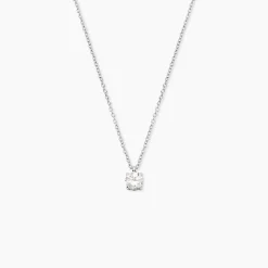 Collier Solitaire Argent Lylwenn