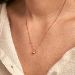 Marc Orian Colliers Fantaisie|Colliers > Collier Solitaire Argent Rose Rio Santa Teresa Oxyde De Zirconium