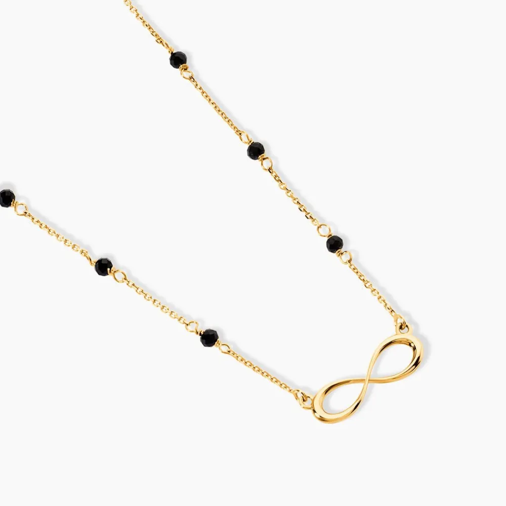 Marc Orian Colliers|Colliers Avec Pierres > Collier Spya Infini Or Jaune Spinelle