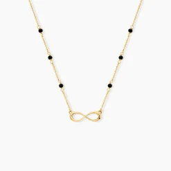 Marc Orian Colliers|Colliers Avec Pierres > Collier Spya Infini Or Jaune Spinelle